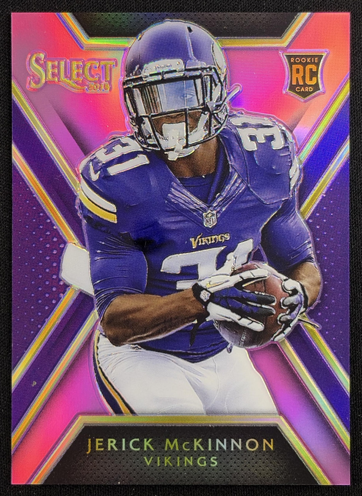 Jerick McKinnon 2014 Panini Select Prizm Fuchsia /199 Vikings