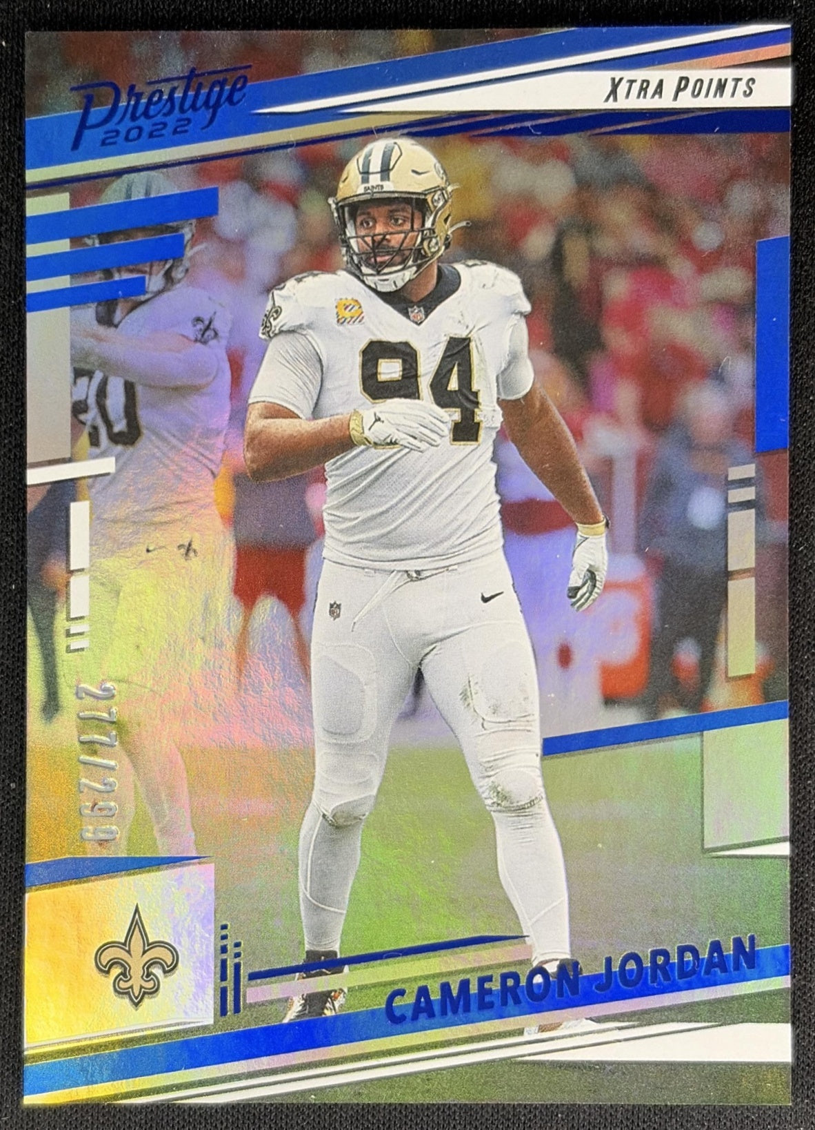Cameron Jordan 2022 Panini Prestige Xtra Points Premium Blue /299 Saints Football
