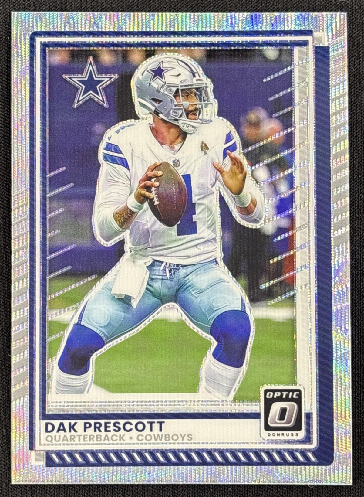 Dak Prescott 2025 Panini Donruss Optic Wave Prizm /300 Cowboys