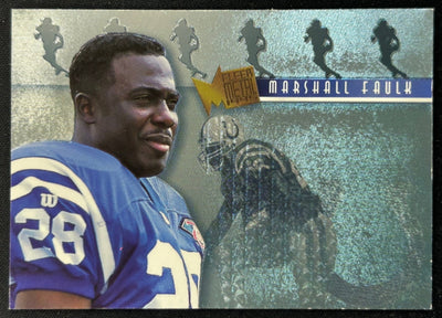 Marshall Faulk 1995 Metal Platinum Portraits Colts