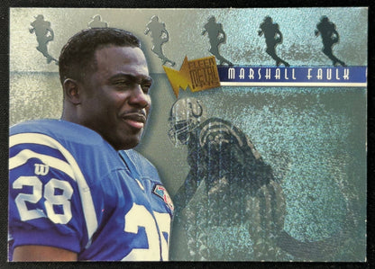 Marshall Faulk 1995 Metal Platinum Portraits Colts