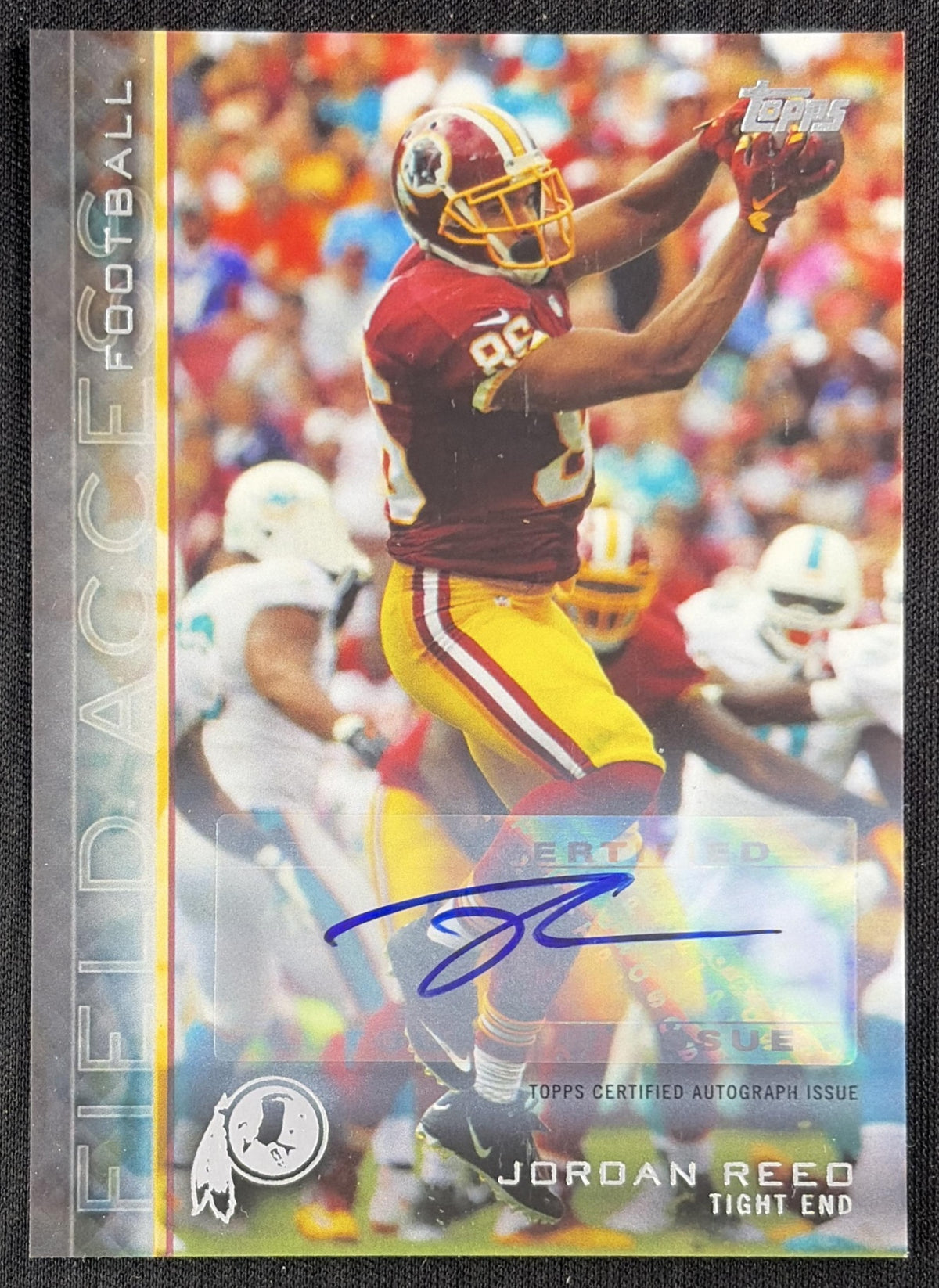 Jordan Reed 2015 Topps Field Access Auto Redskins Sports Trading Card