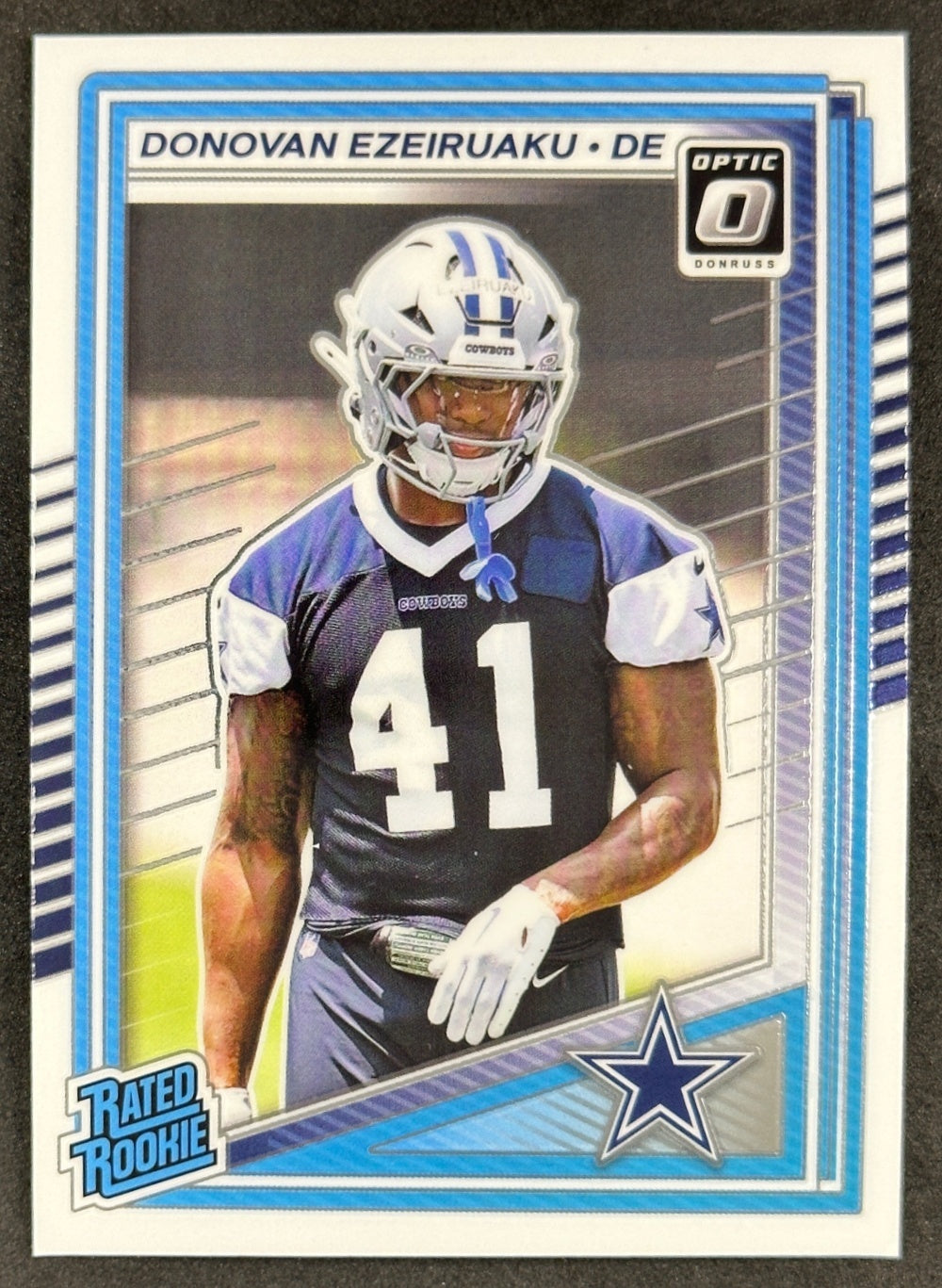 Donovan Ezeiruaku 2025 Donruss Optic Rated Rookie Cowboys Sports Trading Card