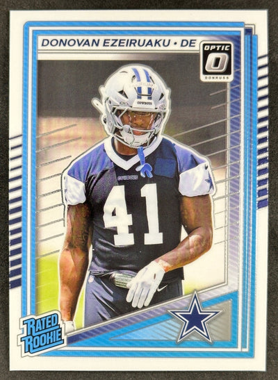 Donovan Ezeiruaku 2025 Donruss Optic Rated Rookie Cowboys Sports Trading Card