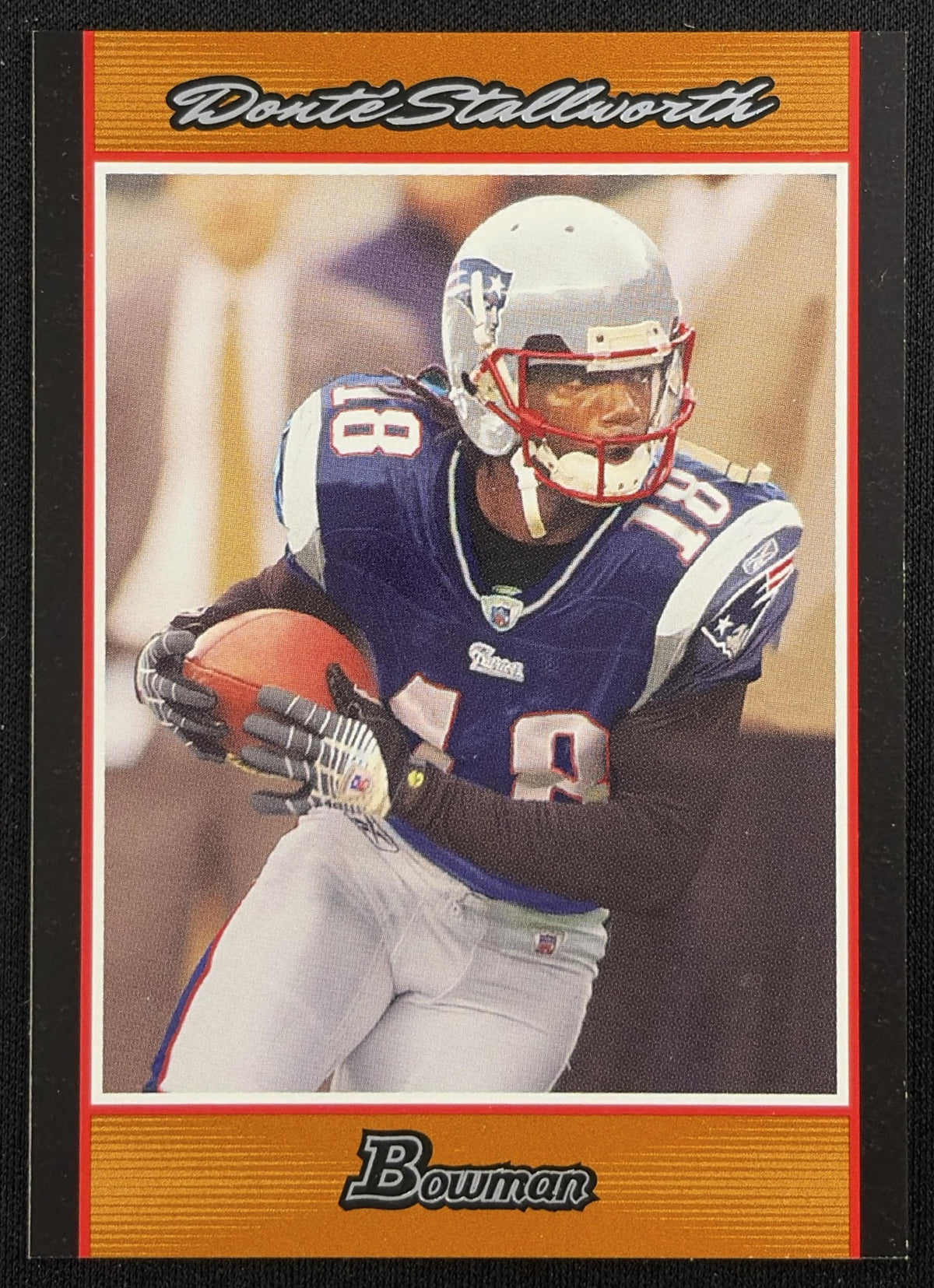 Donte Stallworth 2007 Bowman Orange /250 Patriots