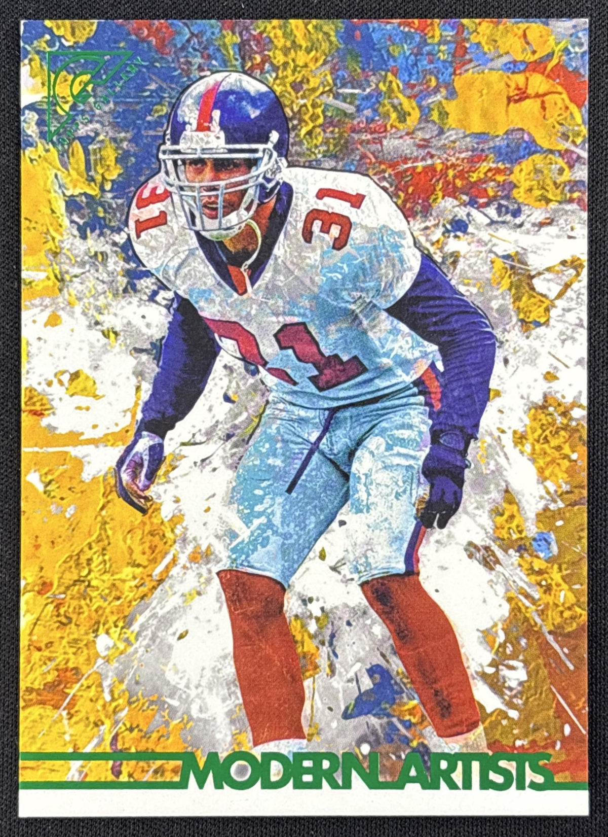 Jason Sehorn 2023 Topps Composite Modern Artists Green /250 Giants