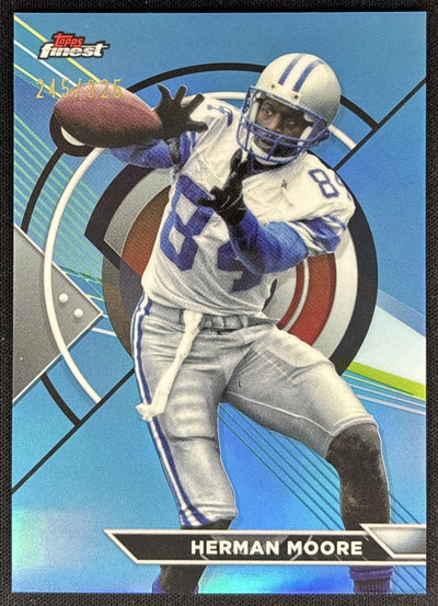Herman Moore 2023 Topps Composite Finest Sky Blue Refractor /325 Lions Sports Trading Cards