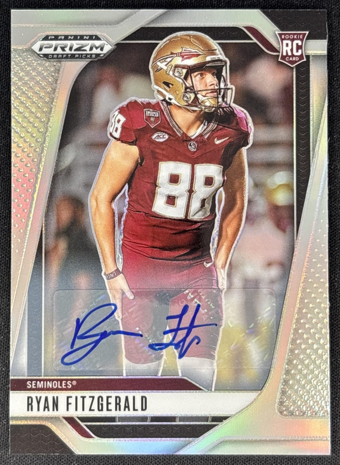 Ryan Fitzgerald 2025 Panini Prizm Draft Picks Auto Silver Seminoles Sports Trading Cards