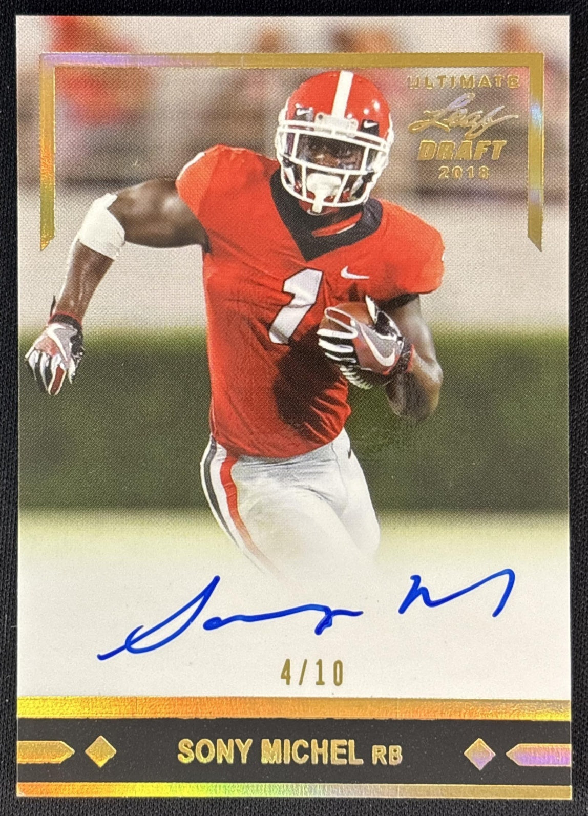 Sony Michel 2018 Leaf Draft Ultimate Auto /10