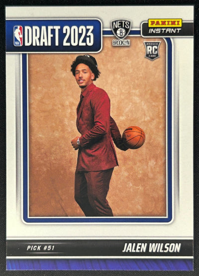 Jalen Wilson 2023 Panini Instant NBA Draft Night Nets Sports Trading Cards