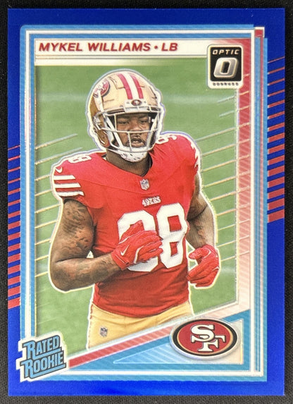 Mykel Williams 2025 Panini Prizm Draft Picks Blue /249 Bulldogs