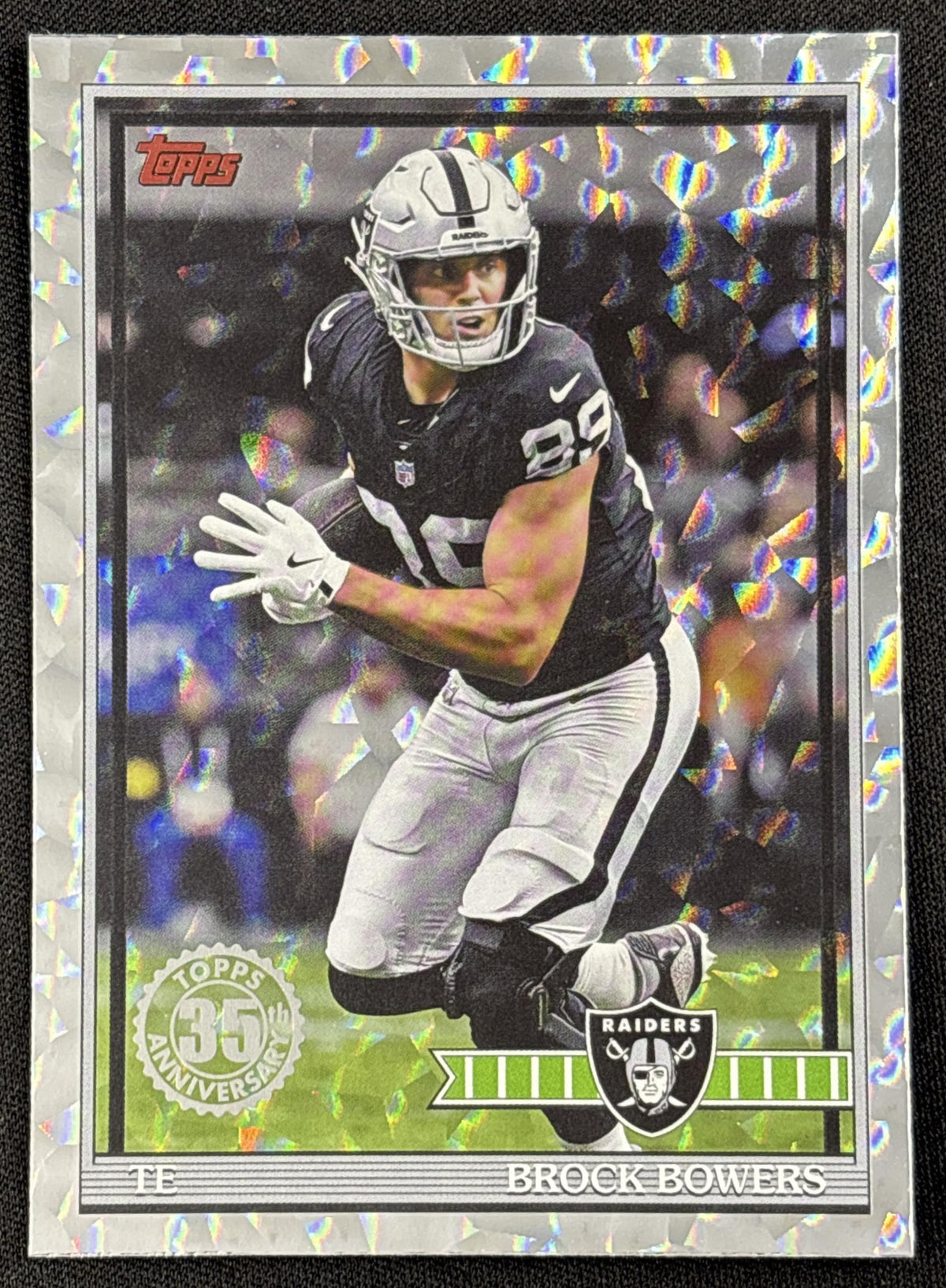 Brock Bowers 2026 Topps 1991 Crackle Foil Raiders
