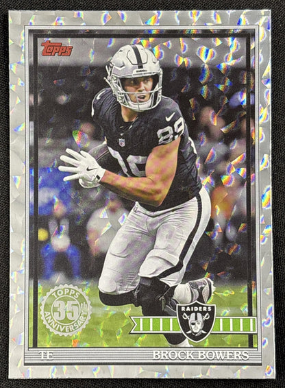 Brock Bowers 2026 Topps 1991 Crackle Foil Raiders