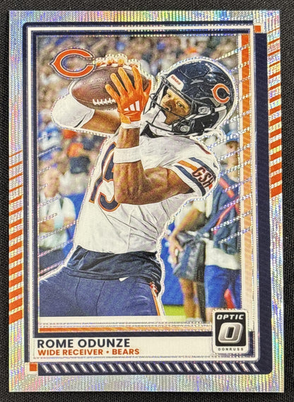 Rome Odunze 2025 Panini Donruss Optic Wave Prizm /300 Bears