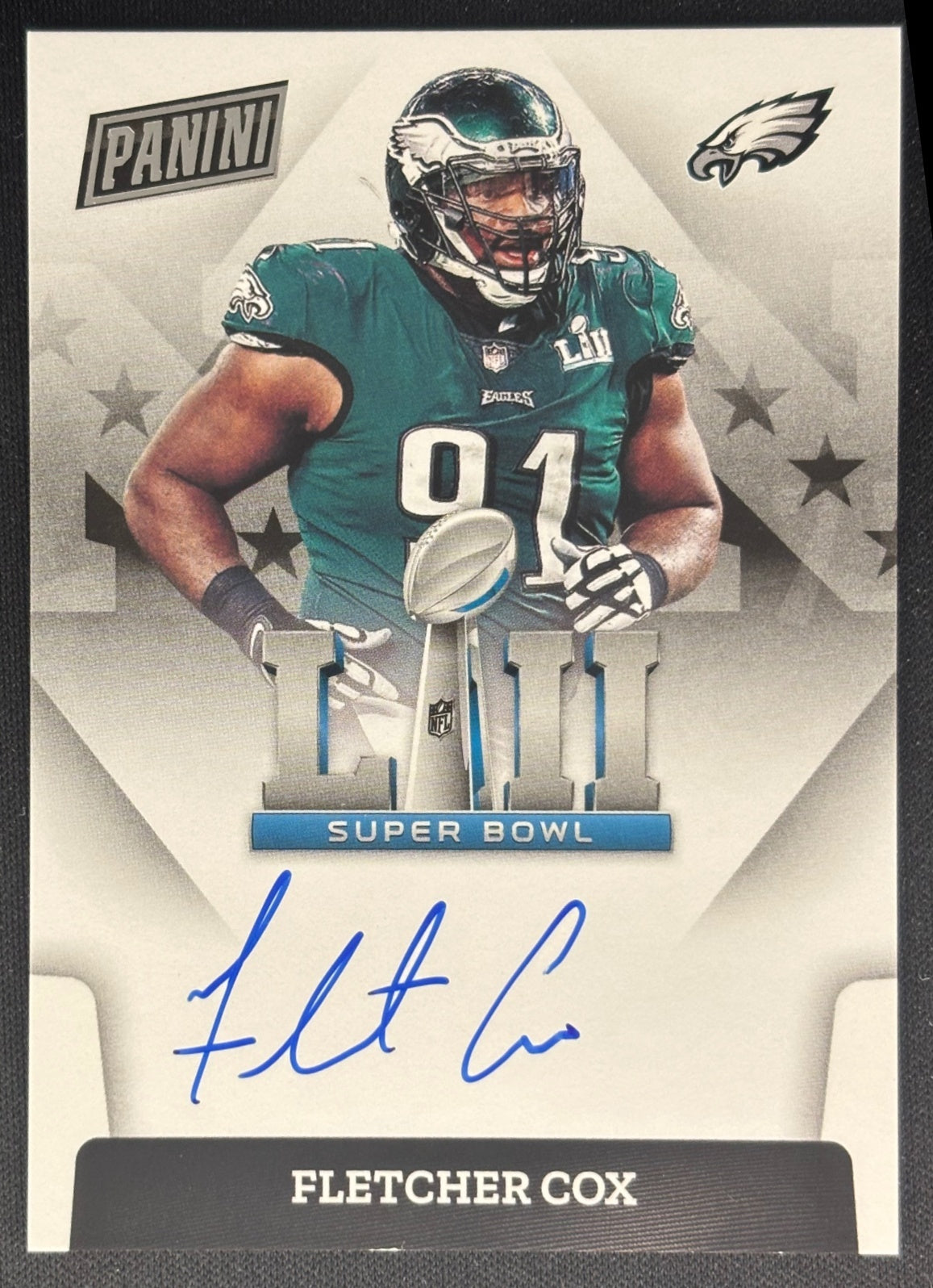 Fletcher Cox 2022 Select Super Bowl Signatures Eagles - Front