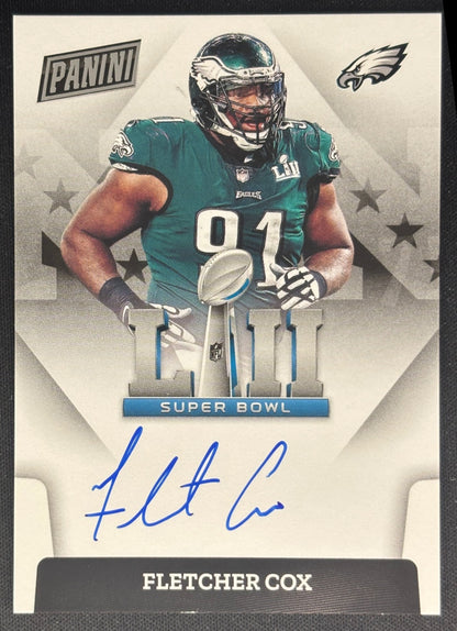 Fletcher Cox 2022 Select Super Bowl Signatures Eagles - Front