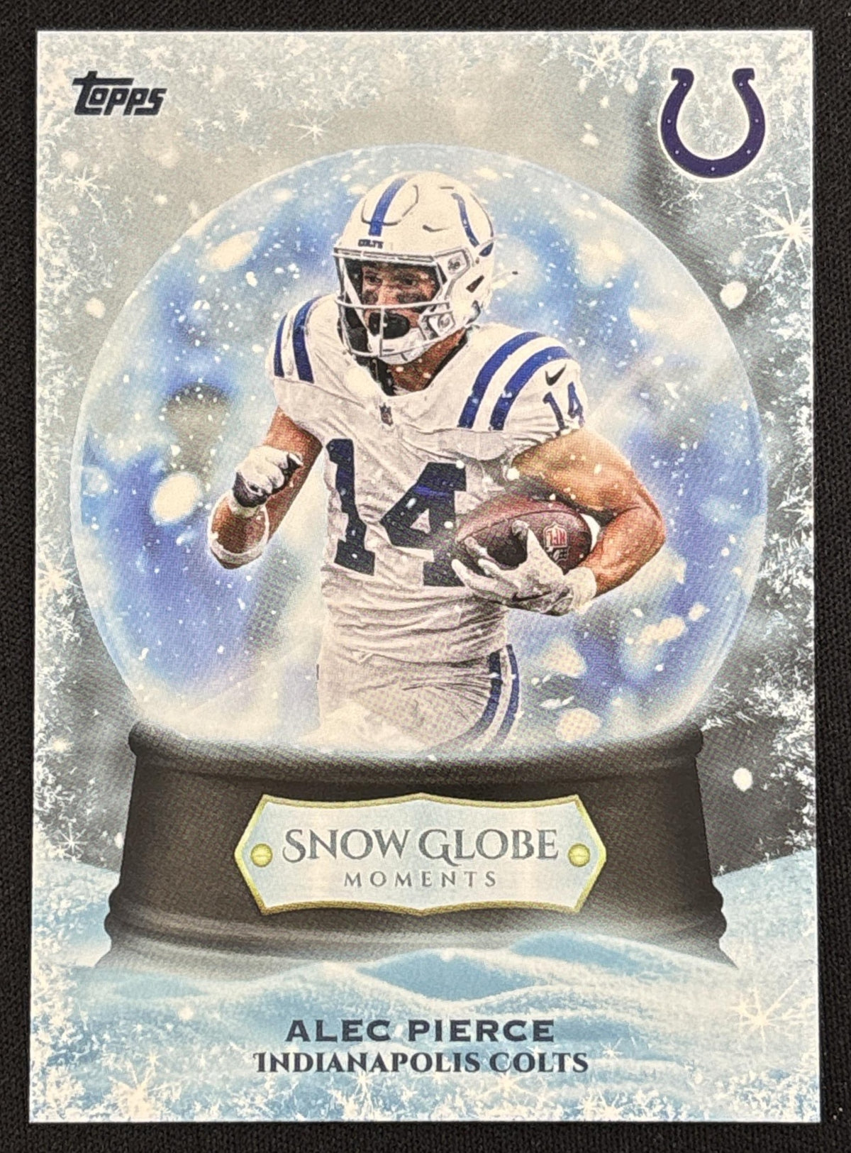 Alec Pierce 2026 Topps Holiday Snow Globe Moments Colts