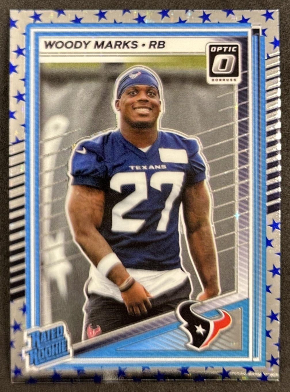 Woody Marks 2025 Panini Donruss Optic Rated Rookie Stars Prizm Texans Default Title Sports Trading Card