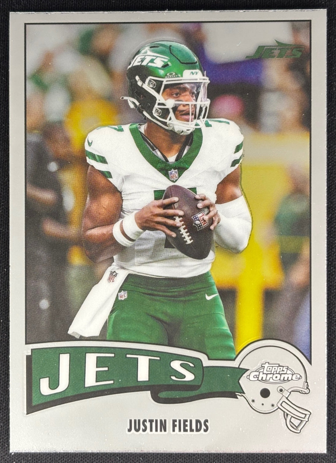 Justin Fields 2025 Topps Chrome 1975 Topps Jets Sports Trading Cards