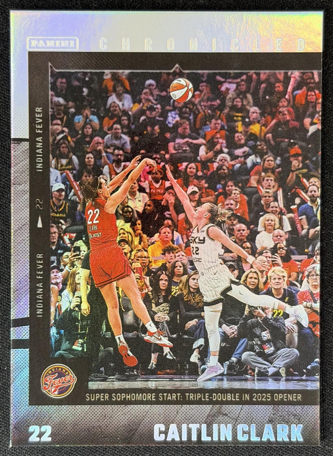 Caitlin Clark 2025 Panini Chronicled WNBA Holo Fever 20