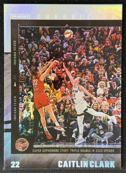 Caitlin Clark 2025 Panini Chronicled WNBA Holo Fever 20