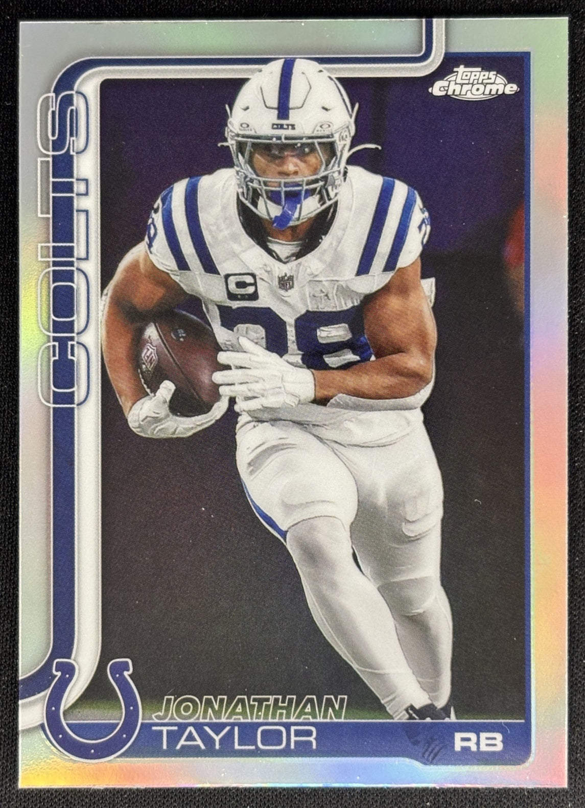 Jonathan Taylor 2025 Topps Chrome Refractor Colts Sports Trading Cards