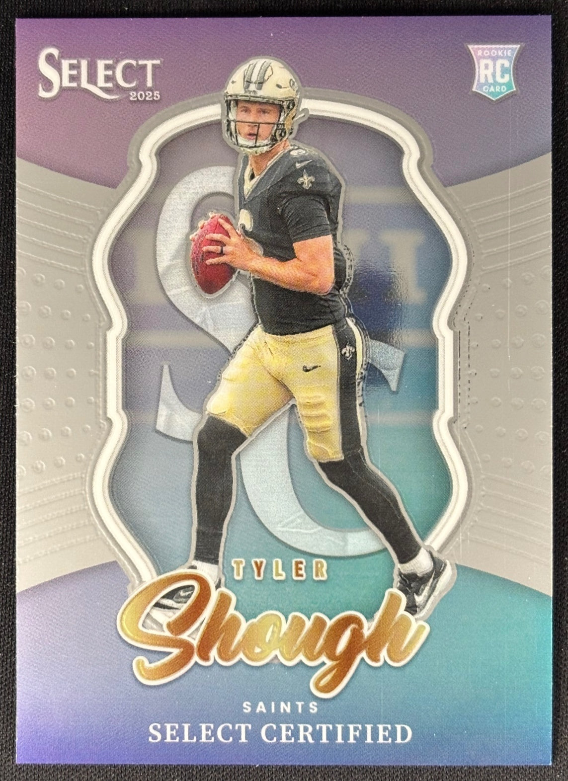 Tyler Shough 2025 Select Certified Rookies Saints Sports Trading Card