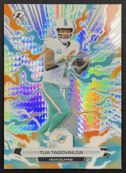 Tua Tagovailoa 2025 Topps Resurgence Prism Refractor Dolphins