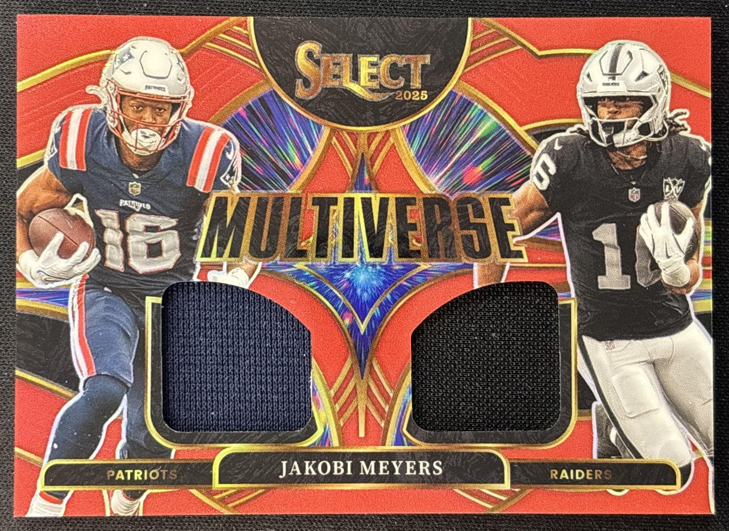 Jakobi Meyers 2025 Panini Select Multiverse Jerseys Red Prizm