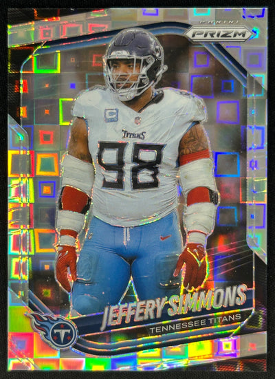 Jeffery Simmons 2025 Prizm Pandora /400 Titans Sports Trading Cards