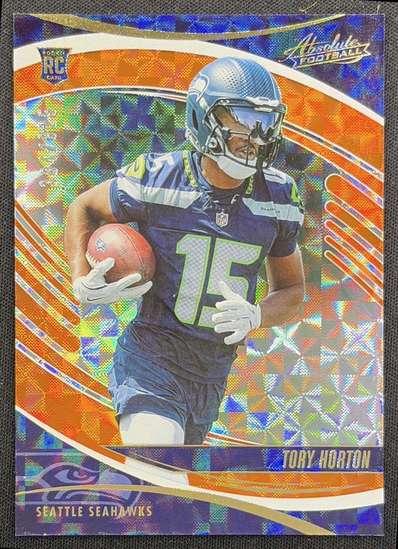 Tory Horton 2025 Panini Absolute Rookies Orange Mosaic /825 Seahawks