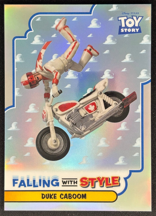 Duke Caboom 2025 Topps Pixar Crystal 30 Years of Toy Story Falling With Style Non-Sports Trading Cards