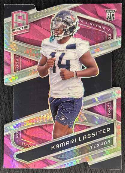 Kamari Lassiter 2024 Panini Spectra Rookies Neon Pink Die-Cut /20 Texans