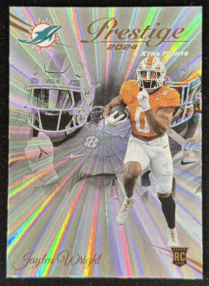 Jaylen Wright 2024 Panini Prestige Sunburst Xtra Points Dolphins Default Title Sports Trading Card