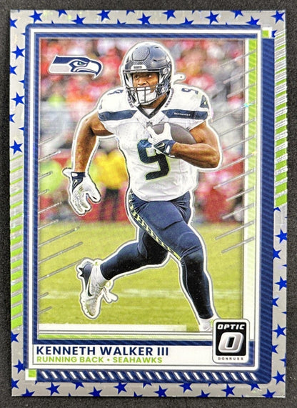 Kenneth Walker III 2025 Panini Donruss Optic Stars Prizm Seahawks Default Title Sports Trading Card