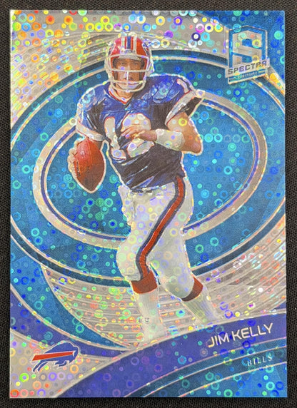 Jim Kelly 2021 Panini Spectra Neon Blue /60 Bills Buffalo Bills