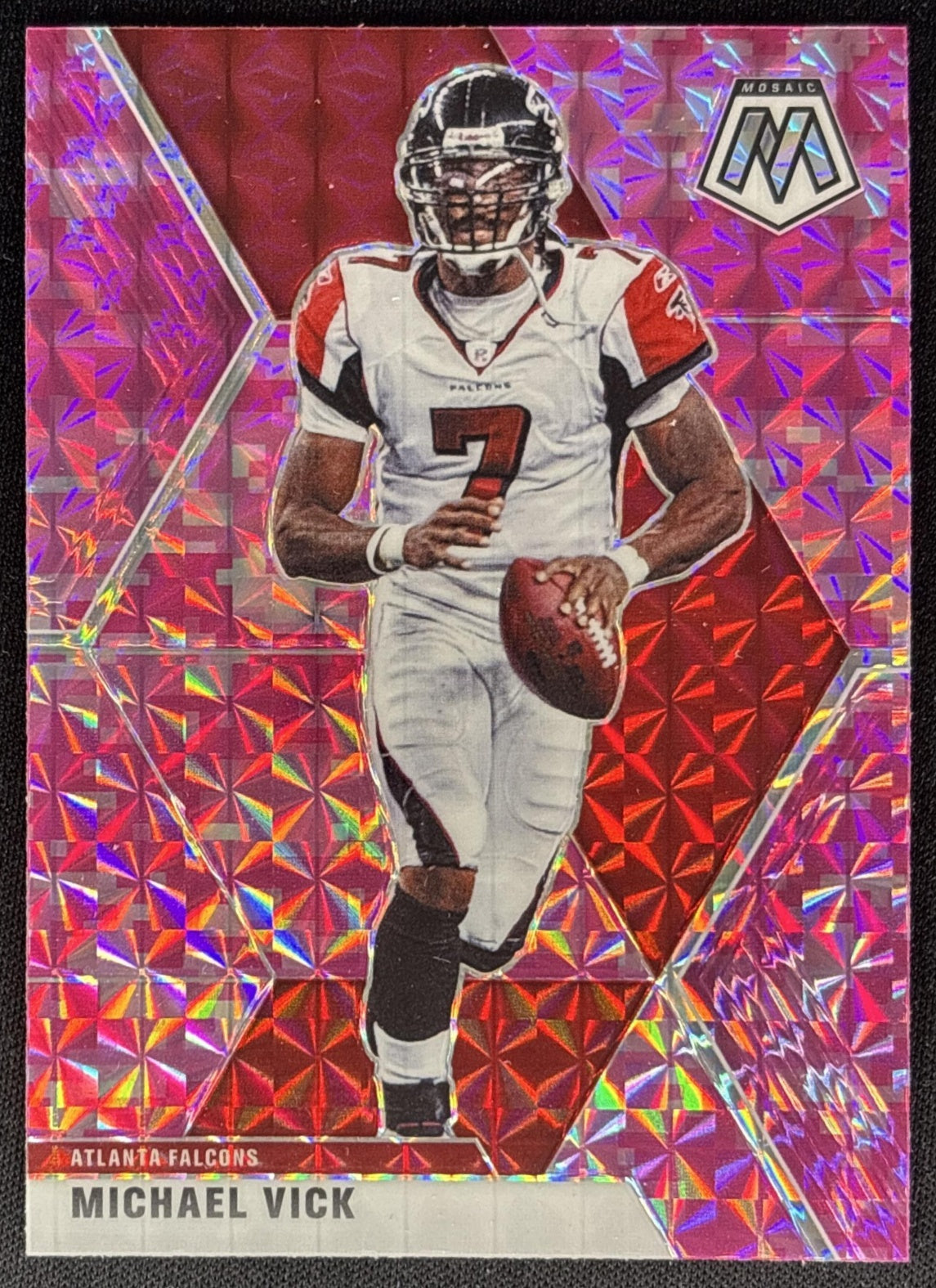 Michael Vick 2020 Panini Mosaic Prizm Camo Pink Falcons Sports Trading Cards