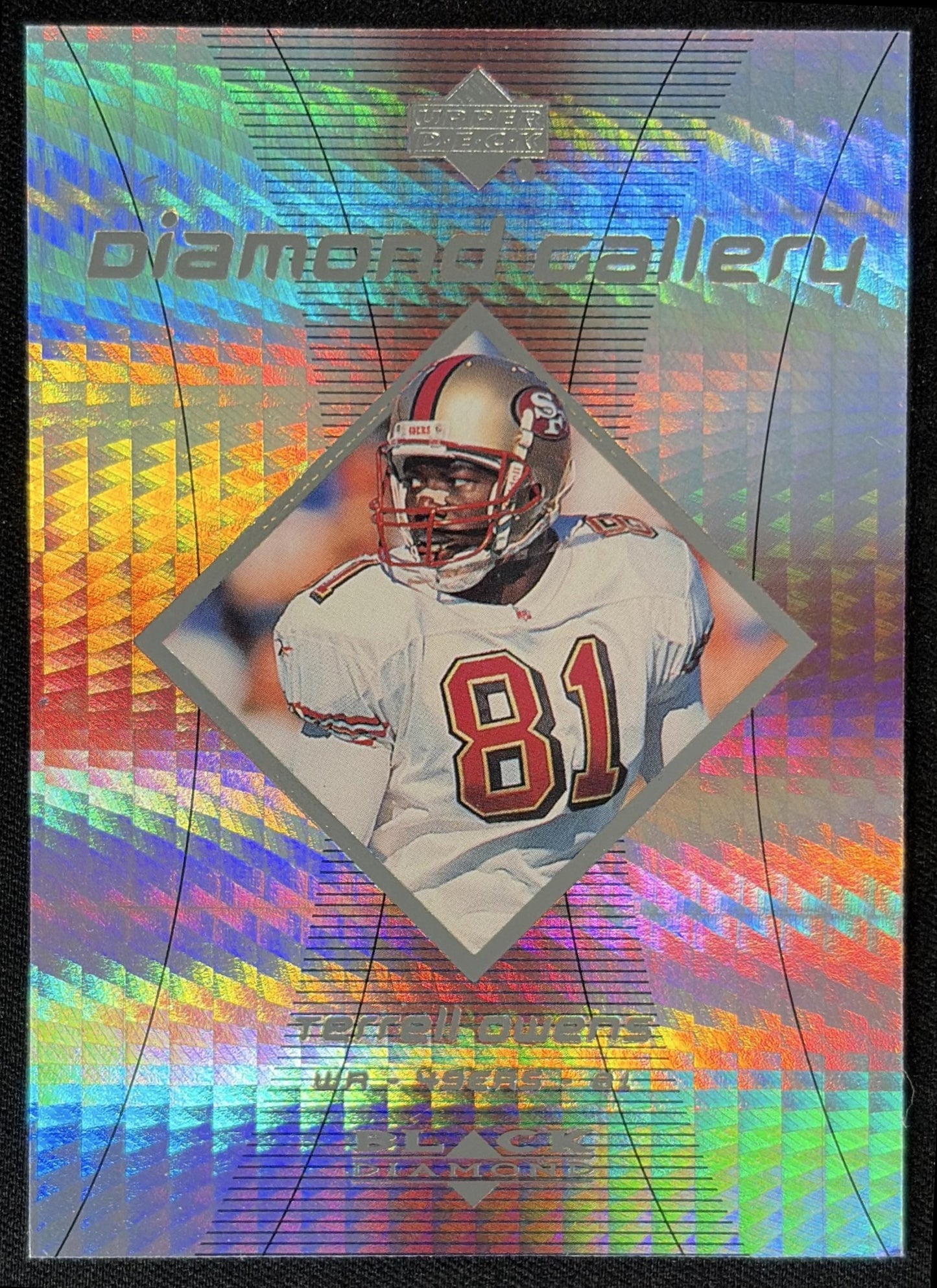 Terrell Owens 1999 Upper Deck Black Diamond Gallery 49ers