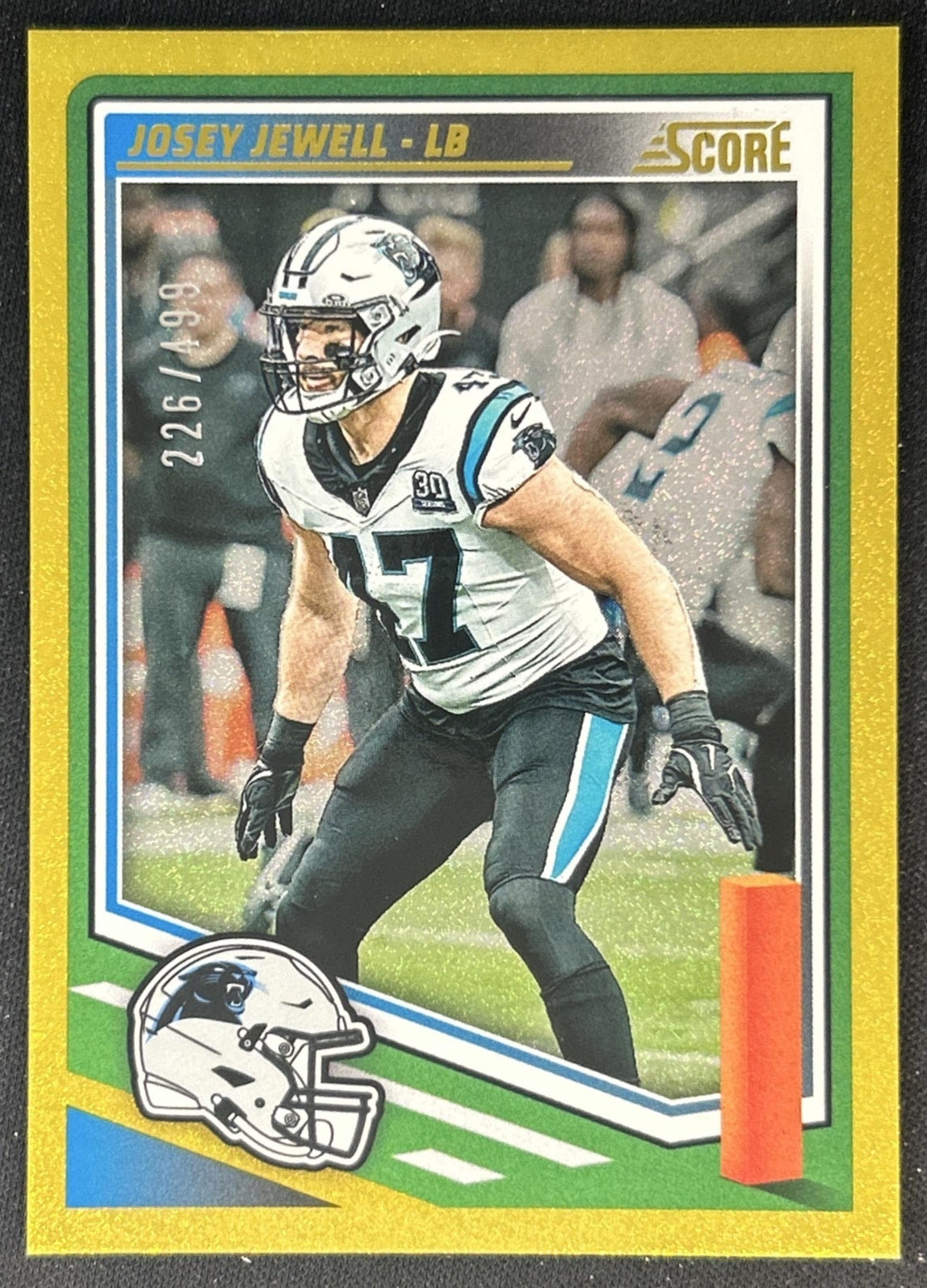 Josey Jewell 2025 Panini Score Dots Gold /499 Panthers front