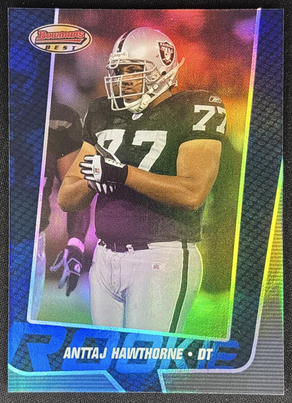 Anttaj Hawthorne 2005 Bowman's Best Blue /1399 Raiders Sports Trading Card