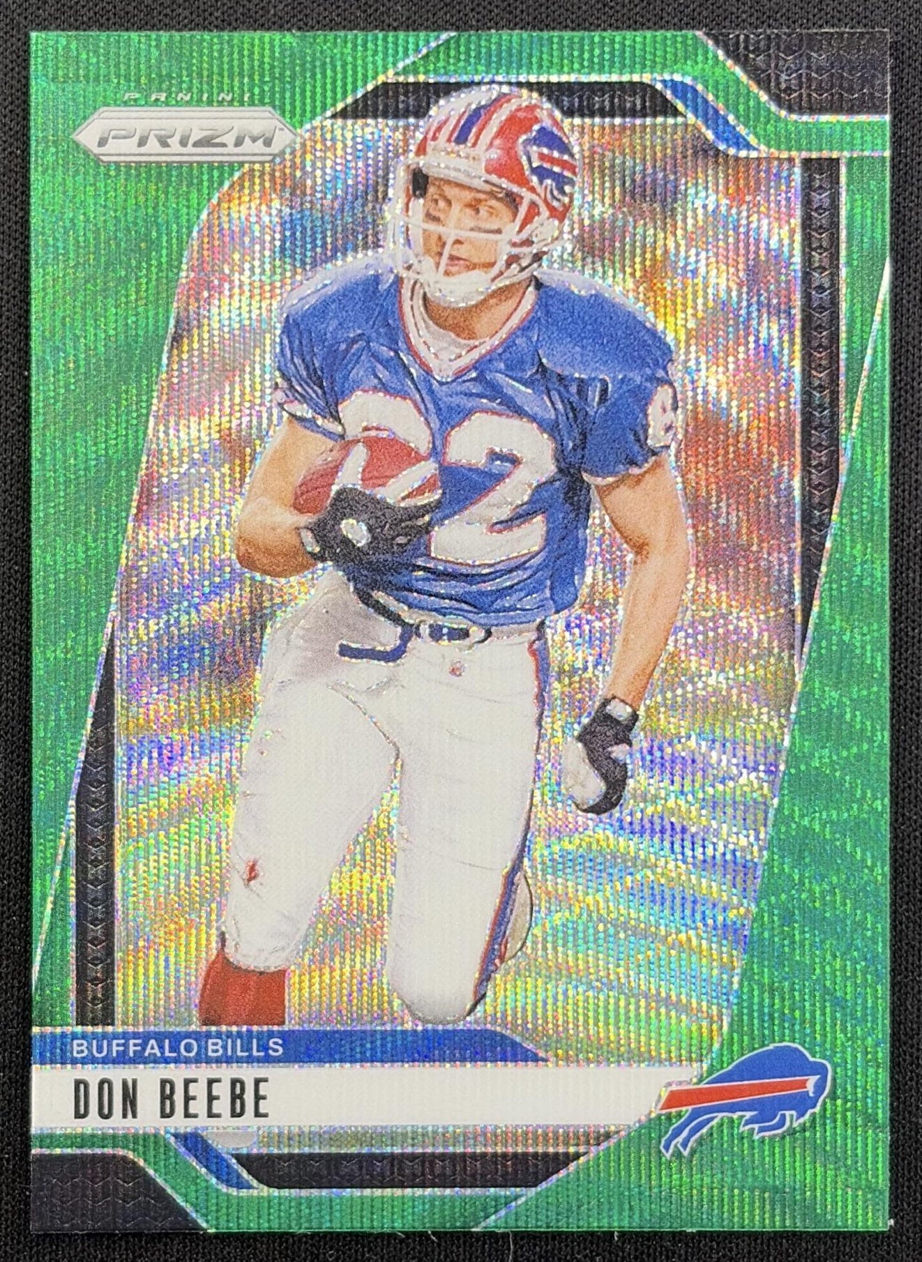 Don Beebe 2024 Panini Prizm Green Wave Bills front