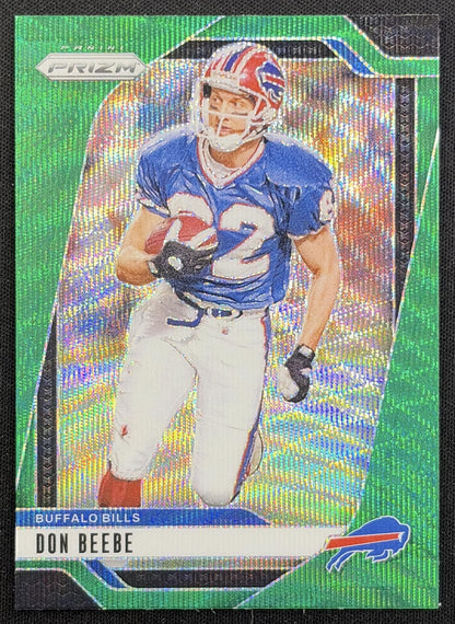 Don Beebe 2024 Panini Prizm Green Wave Bills front