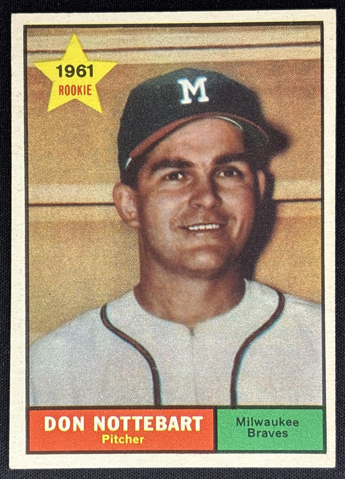 Don Nottebart 1961 Topps front