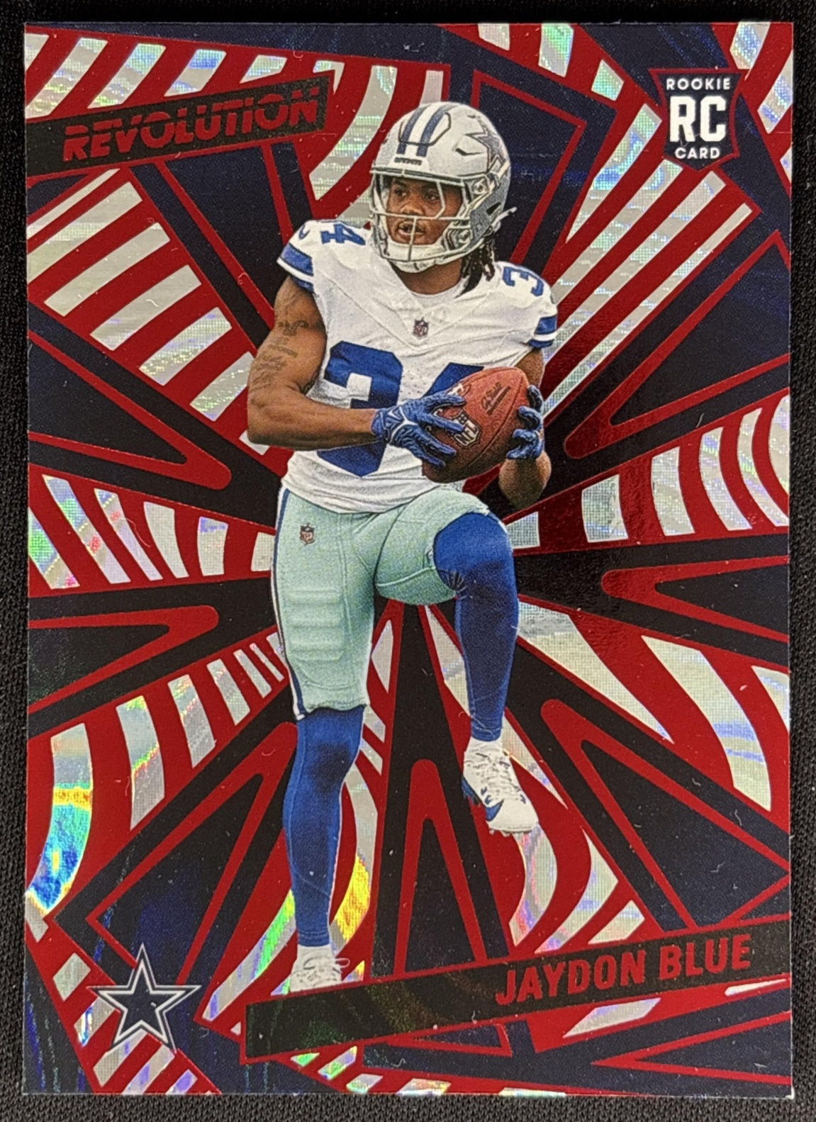 Jaydon Blue 2025 Panini Revolution Rookies Red Swirl Cowboys Default Title Sports Trading Cards