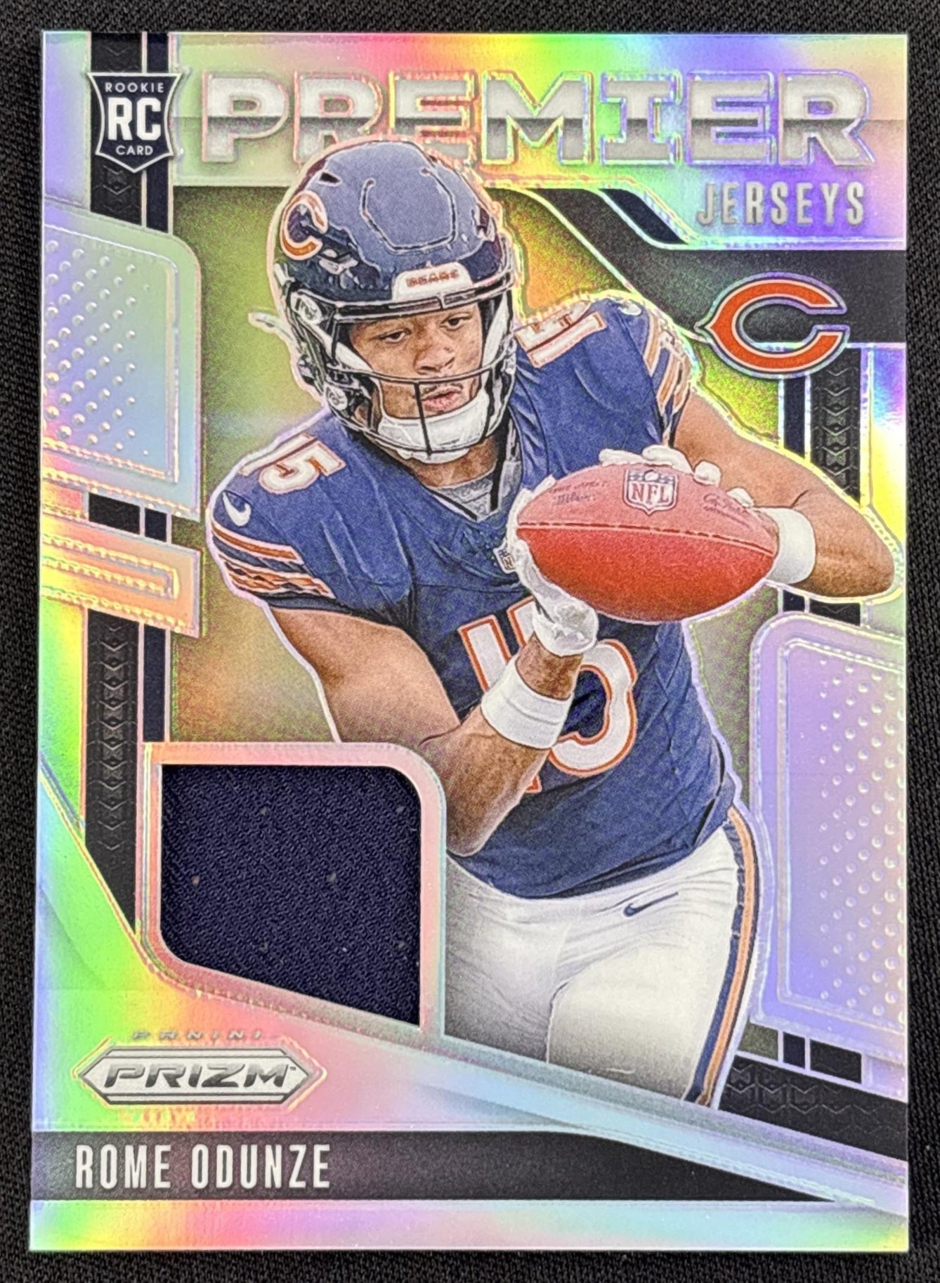 Rome Odunze 2024 Panini Prizm Premier Jerseys Bears