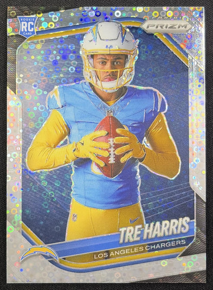 Tre Harris 2025 Panini Prizm Rookie Variations No Huddle Chargers Los Angeles Chargers