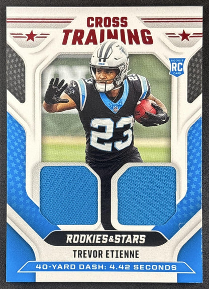 Trevor Etienne 2025 Panini Rookies & Stars Cross Training Panthers