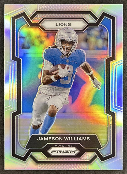 Jameson Williams 2023 Panini Prizm Silver Lions Sports Trading Card