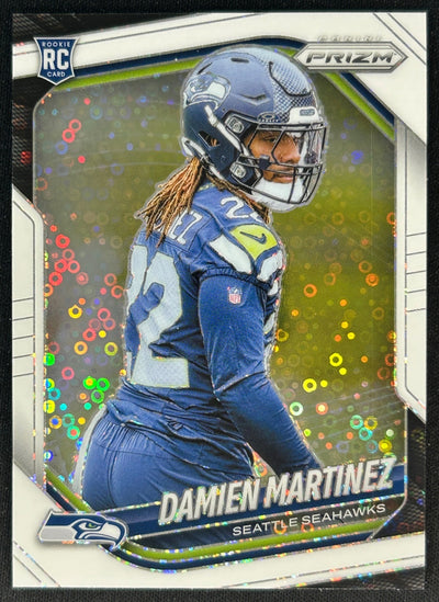 Damien Martinez 2025 Prizm White Disco Seahawks Sports Trading Cards