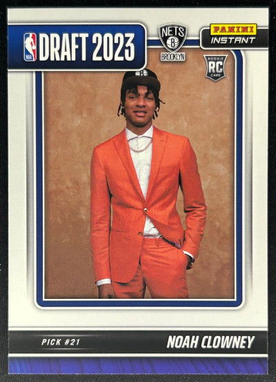 Noah Clowney 2023 Panini Instant NBA Draft Night Nets Sports Trading Cards
